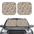 thumbnail image 2 of Vsdgher Kitchen Food Print Car Windshield Sun Shade, Reflective Sunshade Window Sunshade Sun Visor Protector Fit for Cars,Trucks,SUVs-Medium, 2 of 6