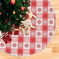 thumbnail image 3 of FMSHPON Christmas Snowflakes Xmas Christmas Tree Skirt Stand Mat for Holiday Party Decoration Indoor Outdoor 48 inches, 3 of 6
