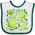 thumbnail image 3 of Inktastic Lots of Limes- citrus fun Boys or Girls Baby Bib, 3 of 4