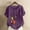 A0563-Purple, variant on CALAFEBILA Plus Size Women Shirts Cotton Linen Girls T Shirts,Women's Fashion Floral Print Shirts Summer Short Sleeve Crew Neck Button Plus Size Tops for Women