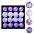 thumbnail image 4 of Christmas Ball Ornaments 16 Pcs - 2 inch Large Shatterproof Christmas Balls, Retro Style Painted Decorations Indoor, Aesthetic Holiday Party Hanging Ornaments for Xmas Tree, Wreath, Vines, Blue, 4 of 8