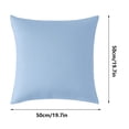 thumbnail image 3 of Outdoor Waterproof Pillow Cover, Modern Solid Color Cushion & Backrest Protector, Weather - Resistant & Easy - Clean Fabric, 19.7" x 19.7", QFL, 3 of 7