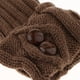 thumbnail image 5 of Calcetines calentadores de piernas con ribete de crochet para mujer café, 5 of 5