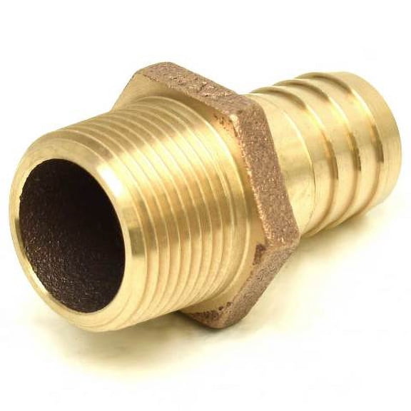 Marine Boat Pipe Hose Fitting PTHA-S-1.00X1.00 | 1 Inch NPT Bronze
