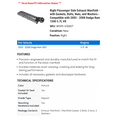 thumbnail image 2 of Right Passenger Side Exhaust Manifold - with Gaskets, Bolts, Nuts, and Washers - Compatible with 2003 - 2008 Dodge Ram 1500 5.7L V8 2004 2005 2006 2007, 2 of 2