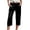 Black, variant on Women's Effortless Everyday Slim Fit Mid-Rise Skinny Leg Pants, Ultra-Stretch Breathable Fabric, Solid Color Casual Work & Daily Wear