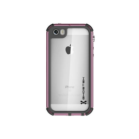 Rome Iphone 5 Case iPhone SE Waterproof Case, Ghostek Atomic 3 Series for Apple iPhone 5, 5S & SE | Underwater | Shockproof | Dirt-Proof | Snow-Proof | Aluminum Frame | Adventure Ready | Ultra Fit | Swimming (Pink) ()