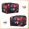 thumbnail image 3 of Haiem Red Flame Wolf Head Print Toaster Covers 4 Slice Wide Slot,Bread Dust Cover & Fingerprint Protection,Bread Machine Cover,Appliance Covers, 3 of 7