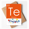 thumbnail image 1 of Chestry Elements Period Table Semetal Tellurium Te Wedding Cards Congratulations Greeting Envelopes, 1 of 3