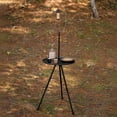 thumbnail image 1 of Dvkptbk Tables Rondes Pliantes d'Extérieur en Alliage d'Aluminium, Petites Tables Rondes Pliantes d'Extérieur en Aluminium, Table Basse de Camping Portable à Hauteur Réglable, Légère, Camping et Randonnée, 1 of 7