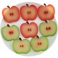 thumbnail image 3 of 8 PCS Artificial Apple Slice Red & Green Fake Fruit Slices Home Table Cabinet Decoration, 3 of 3