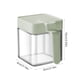 thumbnail image 3 of Frascos de especias de vidrio Organizador de cocina | Botella de vidrio compacta para especias con tapa abatible | Sello hermético | Fácil de usar y limpiar | 1 Pieza | 10x10x8cm | Verde o Blanco, 3 of 6