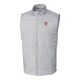 thumbnail image 2 of Men's Cutter & Buck  Gray Tacoma Rainiers Stealth Hybrid Quilted Full-Zip Windbreaker Vest, 2 of 3