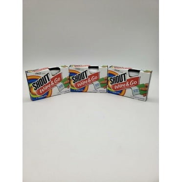 Shout Wipe & Go, Instant Stain Remover, 12 Wipes, Pack of 3