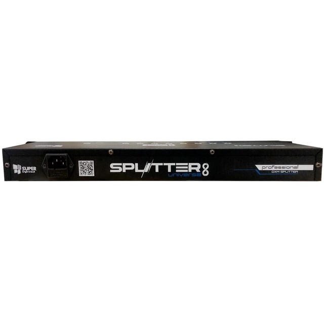 Splitter Super Bright DMX Universe 8 para rack 1 entrada 8 salidas