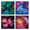 YASMEN Scrapbook Paper Pad, 24 Sheets Space Galaxy Themed Mixture