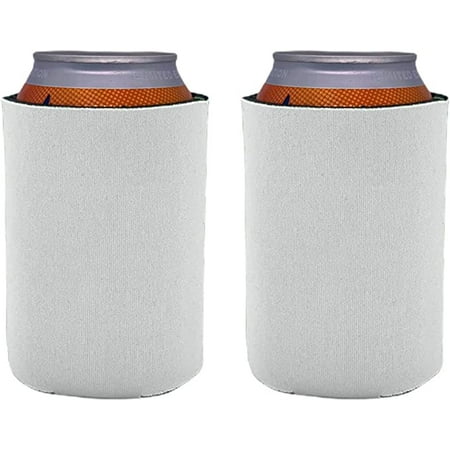 

Blank Soft Foam Collapsible Can Coolie (White 2 Pack)