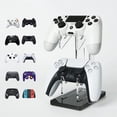 thumbnail image 2 of Soporte de acrílico de doble capa para gamepad, soporte de escritorio para PS4 y PS5, soporte de almacenamiento para consola de juegos de acrílico, 2 of 3