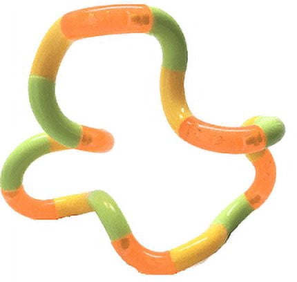 Tangle Jr. Classic Sensory Fidget Toy, Set of 3, Light Carnival, Blue Green, Yellow Orange