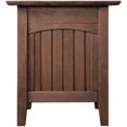 thumbnail image 4 of Bowery Hill 20" Solid Wood Square End Table with Charging Port in Burnt Amber, 4 of 5