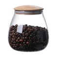 thumbnail image 2 of Injueey Tarro de almacenamiento de galletas de hierbas con forma de hongo para el hogar, lata de vidrio para granos de café con tapa de Almacenamiento y organización del hogar, 2 of 6