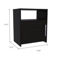 thumbnail image 4 of 3 Piece Black Bedroom Furniture, Interlocking System / Fast Assembly with Pre - drilled Holes, 4 of 4