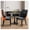 Orange & Black Chair, variant on 3 Piece Round Dining Table and Chairs Set for 2, 31.5 inch Round Table with Beige Upholstered Chairs, Modern White Compact Kitchen Dining Furniture for Apartments Small Spaces, 250 lb Capacity