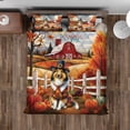 thumbnail image 4 of Thanksgiving Collie Pilgrim Grateful, Thankful, Blessed Fall Welcome Quilt Bedding Set Collie Dog Lover Gifts Idea 1 Blanket Bed Cover 2 Pillowcases - 00021, 4 of 5