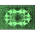 thumbnail image 1 of Ahgly Company Indoor Rectangle Oriental Emerald Green Industrial Area Rugs, 5' x 7', 1 of 4