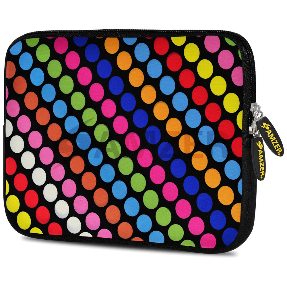 Amzer Retro Dot Boxes Design Neoprene Soft Sleeve for Up to 10.5 inch Tablet