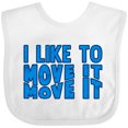thumbnail image 3 of Inktastic I like to move it move it Boys or Girls Baby Bib, 3 of 4