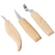 thumbnail image 4 of Juego de talla de madera juego de cuchillos de talla de madera 3 piezas / juego Cortador de talla de madera Cuchillo de talla de madera para tallar para bricolaje para raspar ANGGREK Otros, 4 of 8