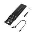 thumbnail image 3 of Caja USB 3,1 10G M.2 compatible con llave M/llave B + M, estuche rígido compacto y liviano para dispositivos de repuesto de caja externa Negro, 3 of 10