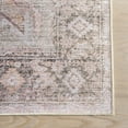 thumbnail image 5 of nuLOOM Rora SplashGuard Medallion Machine Washable Area Rug, 8', Round, Rora Pale Pink, 5 of 11