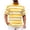 Khaki1, variant on Jalioing Striped T Shirts for Men Short Sleeve Classic Basic Shirt Summer Casual Crew Neck Vacation Tee Shirt