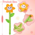 thumbnail image 2 of Zjoey 10/18 piezas de flores de girasol de peluche, flores de peluche, tallos flexibles, ramo de peluche, flor de rosa suave de 12,6 pulgadas para regalo en el aula, niña, novia, esposa (10 piezas de, 2 of 5