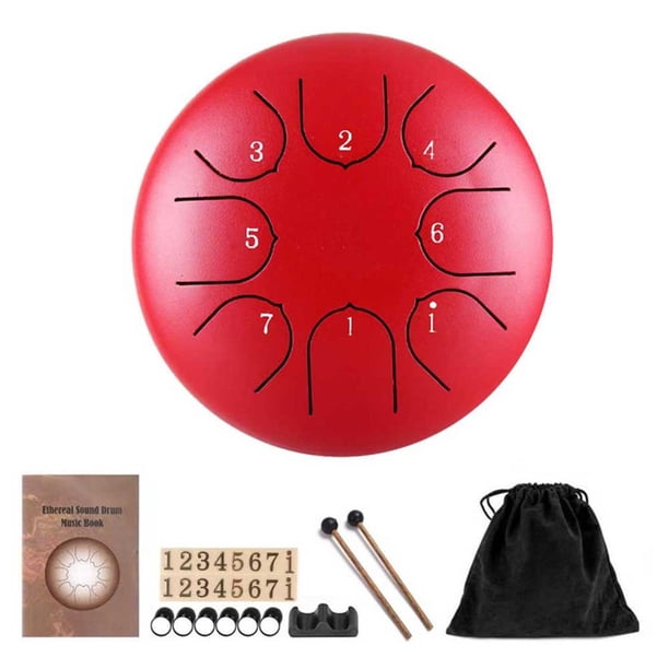 Lengua De 6 Pulgadas, Instrumento Musical De Percusión De Acero Al Carbono, 44784 Notas, Tambor De Mano Con Cuna Para Dedos, Bolsa De Transporte Tutorial Eigraketly OD009211-00