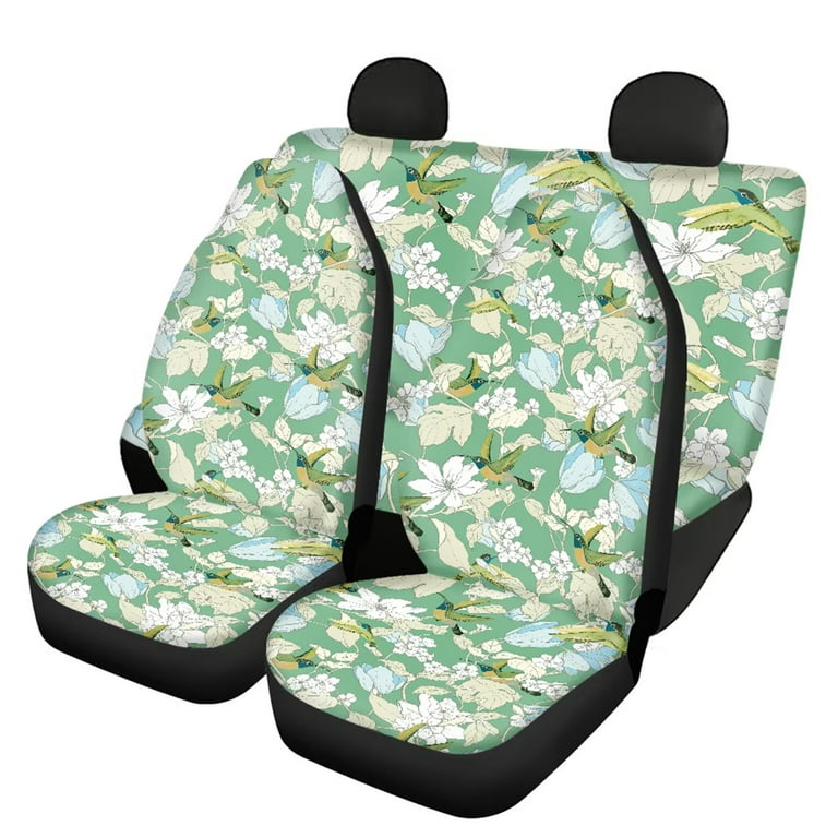 1 Set Car Universal Seat Cover Cushion + Backrest Cooling Pad Four