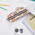 thumbnail image 6 of Fotbe Cow Spots And Disco Ball Pattern Leather Pencil Case, Pencil Pouch with Durable Zipper, Compact and Stylish Organizer for Stationery, Art Supplies, Travel Essentials, 6 of 7