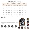 thumbnail image 4 of Men's USA 250th Anniversary Polo Tshirt, Patriotic American Flag Graphic Tee, Golf Polos with Dynamic Stripe Patterns and Breathable Mesh Fabric Army Green L, 4 of 7