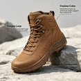 thumbnail image 6 of LXSO Men's High‑Top Tactical Boots, Heavy‑Duty All‑Terrain Outdoor Shoes with Non‑Slip Rubber Soles,  Ideal for Hiking, Hunting, Rock Climbing and Mountaineering in All Weather Conditions, 6 of 10