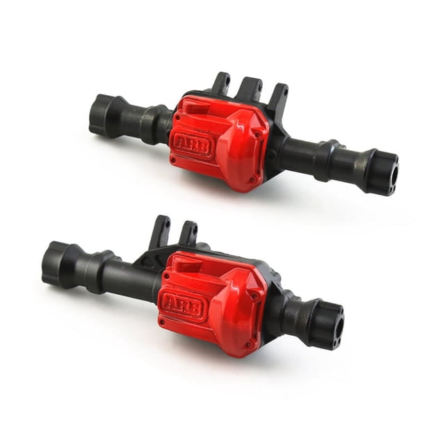 Carcasa del Eje de la Carcasa del Eje Delantero y Trasero de Metal 300G para -4 TRX4 1/10 RC Piezas de Mejora del Coche Sobre Orugas, Negro