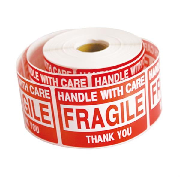 Labels 2 x 3 Fragile Stickers Handle 1 Roll, 500 Labels 