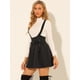 thumbnail image 4 of Falda con tirantes Allegra K Cintura Alta Cordones Negro M, 4 of 6