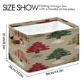 thumbnail image 4 of Christmas Tree Snowflake Fabric Square Storage Bins with Handles Collapsible Containing Box 2 Packs, 4 of 9