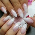 thumbnail image 1 of Purpurina IMRAIN, tamaño mediano, rosa almendra y blanco, 24 unidades, 1 of 7