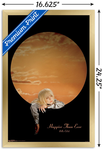 Billie Eilish - Moon Wall Poster, 14.725" x 22.375" Framed