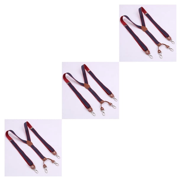 Sonducket Mens Suspenders Adjustable Heavy Duty Elastic Braces Back Straps Y Type1