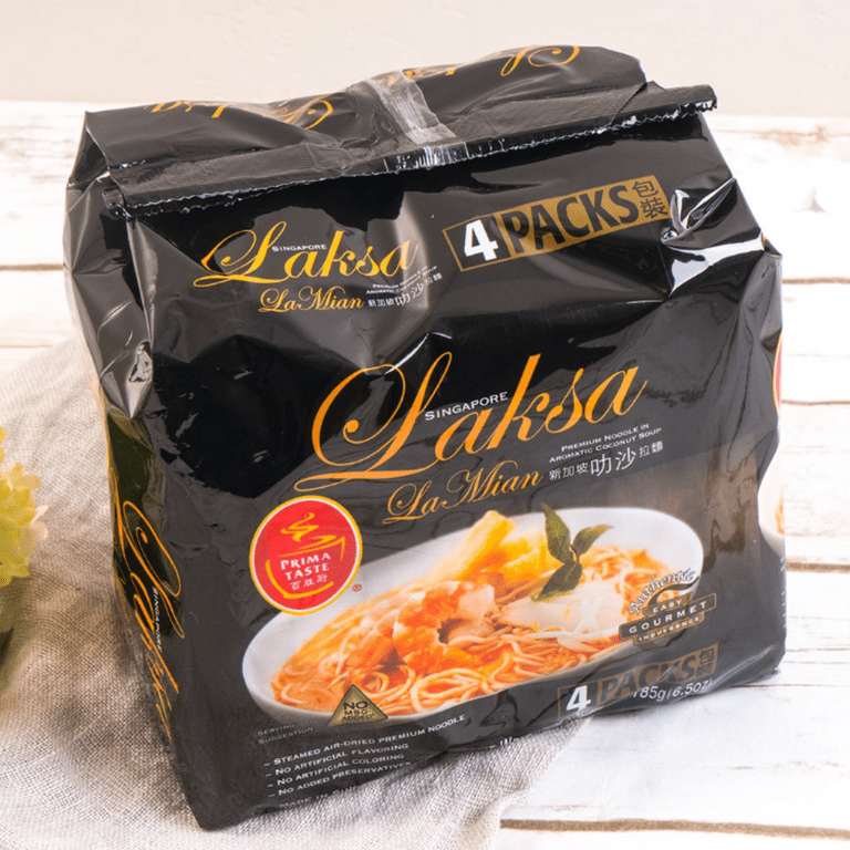 Prima Taste Singapore Laksa La Mian Noodle Soup 4-Pack - Walmart.com