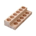 thumbnail image 4 of LOLIPPYY 1Pack Desktop Stand Light Brown Wooden Essential Oil Storage 8.9*3.3*1.6in, 4 of 5